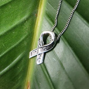 Yellow Ribbon Israel Necklace Bring Them Home Now Pin Hostages Support Israel Jewelry Made in IsraeI Gifts Stand with Israel Jewelry Silver Pin Pendant