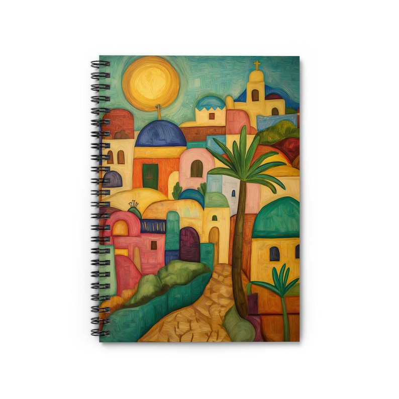Israeli Gift Jerusalem Notebook Hardcover Notebook 6x8 Journal Bible Gift Jewish Gifts Judaica Gifts Office Israel Gifts Bible Journal Kotel image 2