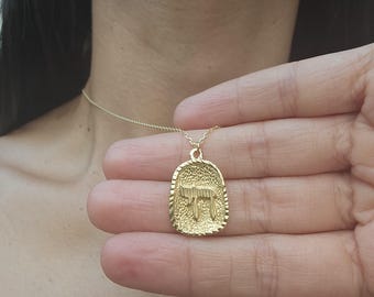 Gold Chai Necklace Israel Jewelry Judaica Jewelry Gold filled Hai Necklace Chai Pendant Made in Israel Necklace Jewish Jewelry Israel Gift