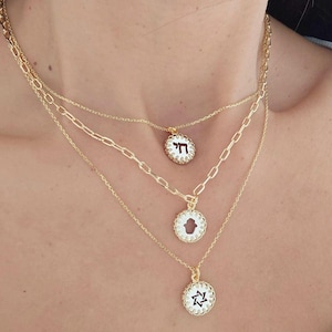 Gold Chai Necklace Israel Jewelry Judaica Jewelry Paperclip Necklace Sterling Silver Chai Made in Israel Necklace Jewish Jewelry Israel Gift image 2