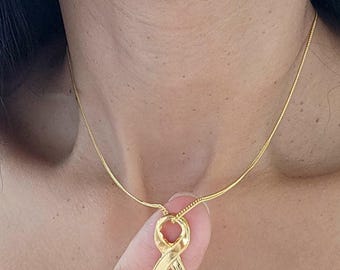 Bring Them Home Now Necklace Israeli Hostages Ribbon Gold Necklace Support Israel Jewelry Made in IsraeI Necklace Stand with Israel Gift
