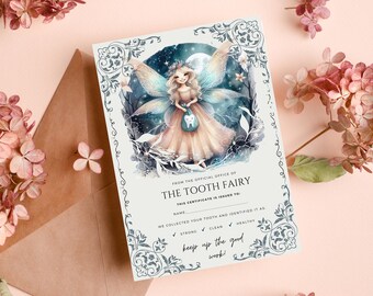 Editable Tooth Fairy Letter & Receipt: Printable Certificate (Digital Download)