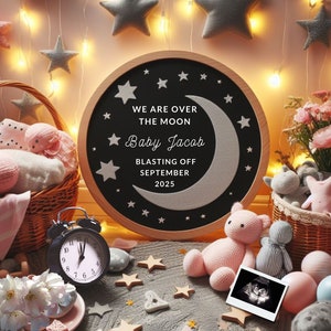Digital Pregnancy Announcement, girl, boy, Pregnancy Reveal, Social Media, Gender Neutral, Facebook, Instagram, Boho, INSTANT DOWNLOAD
