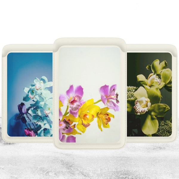 Exotic plant Magsafe Wallet, Magnetic Rare bloosom Wallet Compatible with iPhone 15, iPhone 14, iPhone 13 SE Pro Max Plus