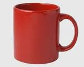 Prosty czerwony kubek