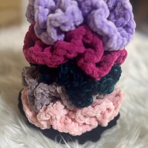 Soft velvet scrunchie