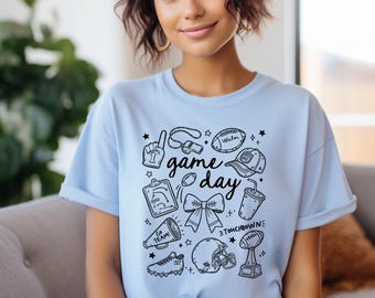 Football Mom Shirt | Game Day Shirt | Football Mom Tshirt | Football Mom T-Shirt | Gift for Mom | Football Mom Tee
