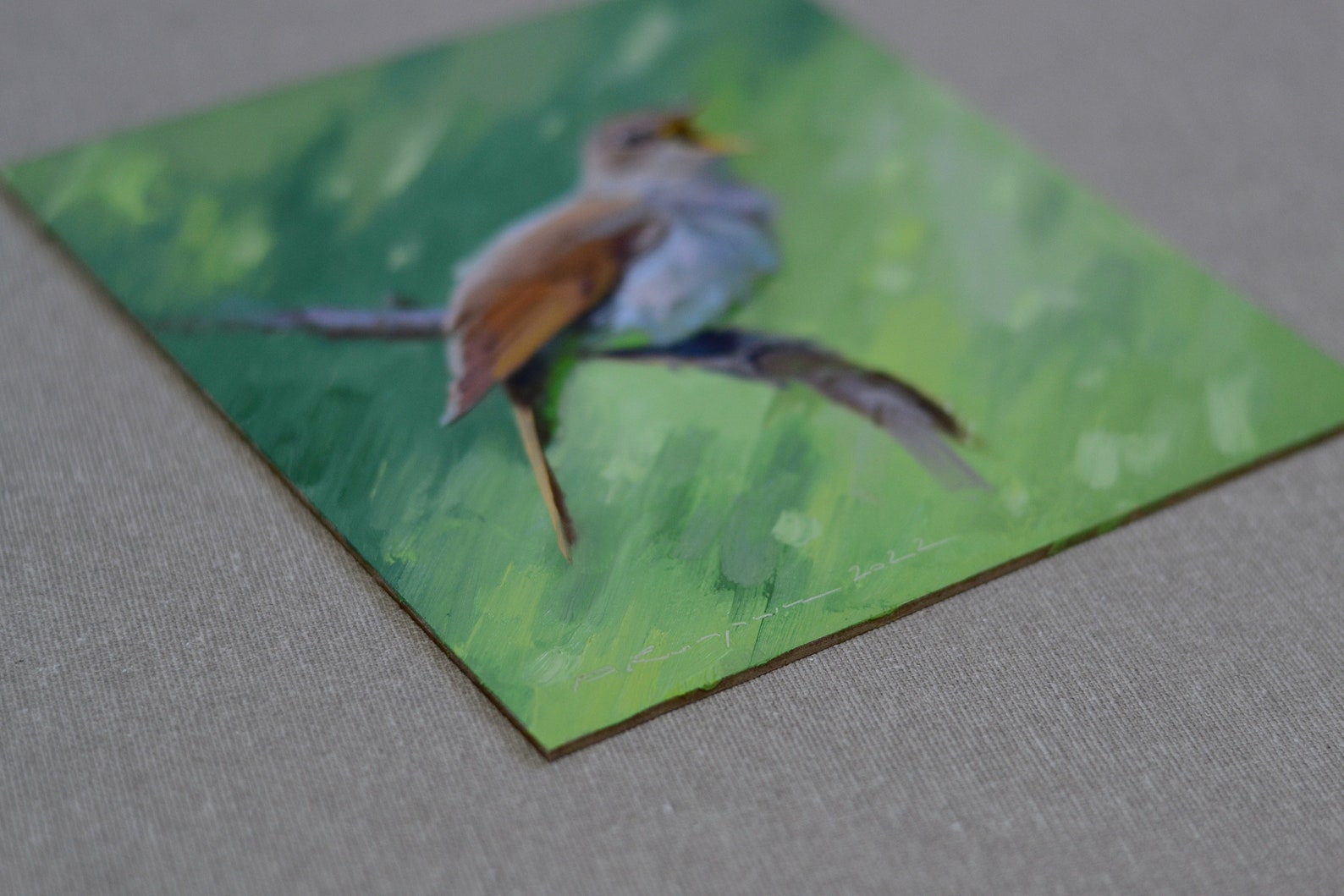 ORIGINAL OIL PAINTING Bird Drawing, Realistic Painting, Bird Painting ...