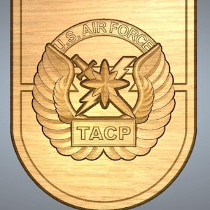 Air Force Tactical Air Control Party (TACP) Patch - 3D STL File for CNC or 3D Printer