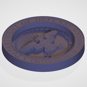 Department of Defense Seal 3D STL for CNC or 3D Printing