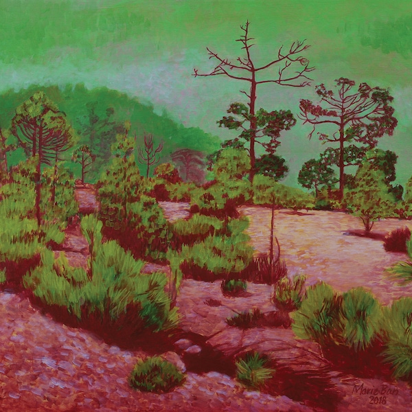 Corona Forestal - reproduction of oil painting - Fine Art file ready to print - 40 x 55cm (15,5 x 21,5 inches)