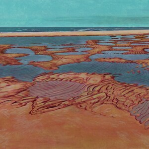 North Sea - reproduction of oil painting - Fine Art file ready to print - 40 x 55cm (15,5 x 21,5 inches)