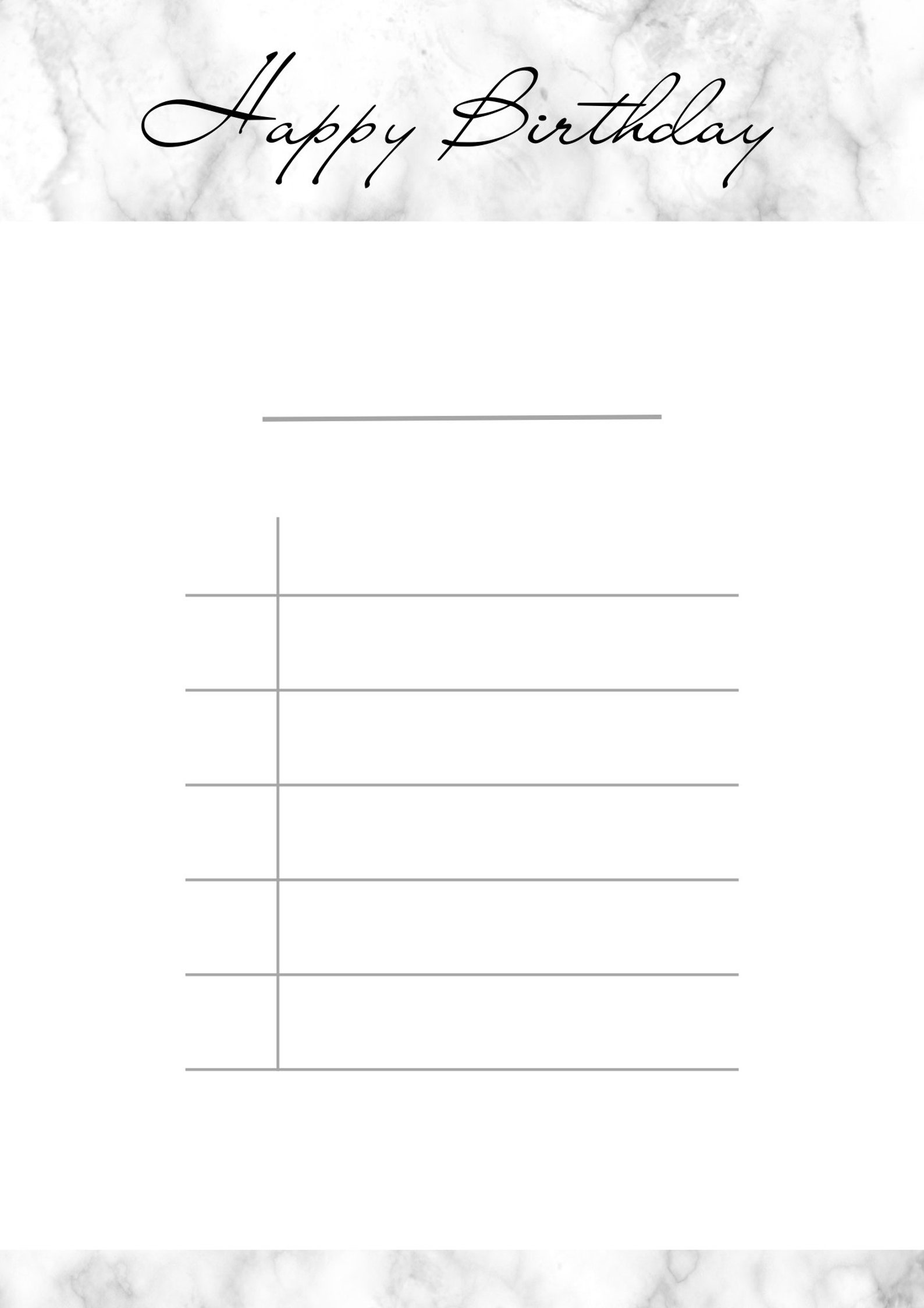 Birthday Printable PDF Calendar | A4 Editable Birthday List | Student ...