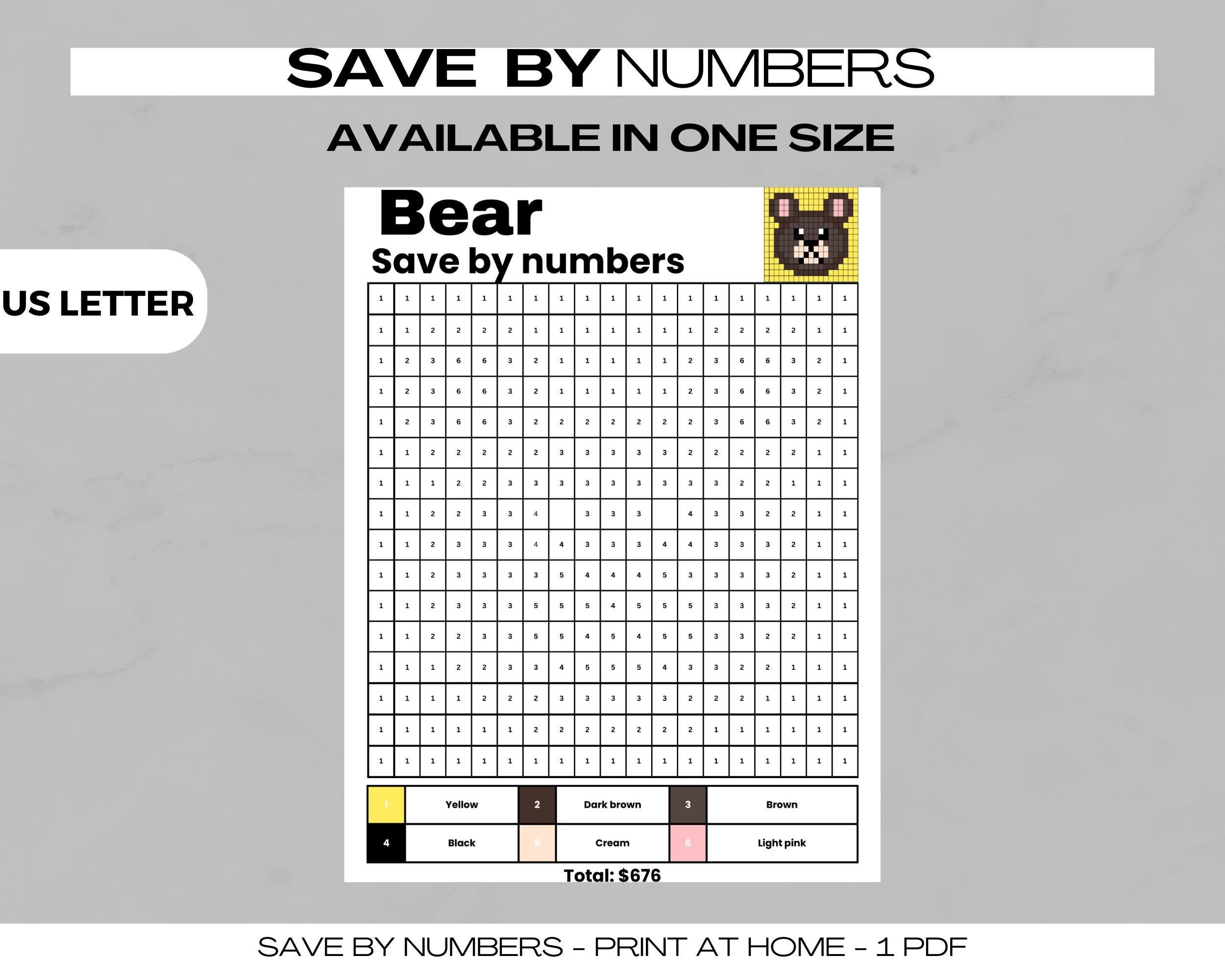 Coloring Savings Challenge, Mini Savings, Save Money Challenge, Color ...