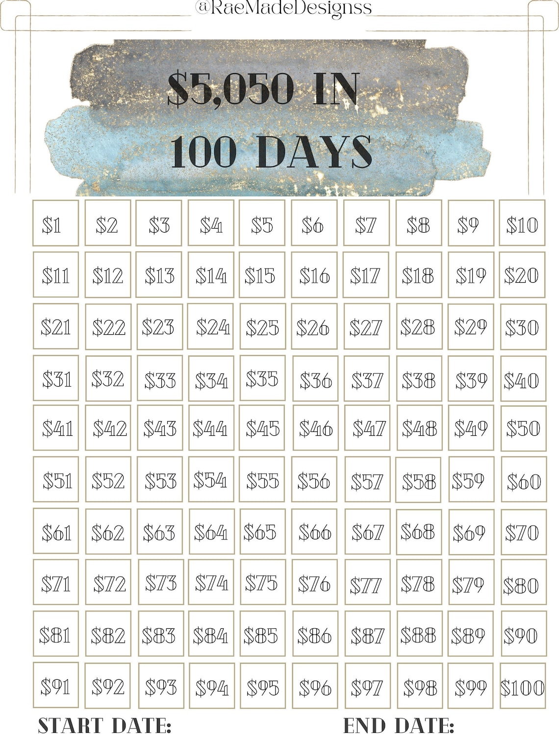 5050 Savings Challenge 100 Envelope Challenge Save Money Challenge 100 5050 Savings Challenge 100 Envelope Challenge Save Money Challenge 100