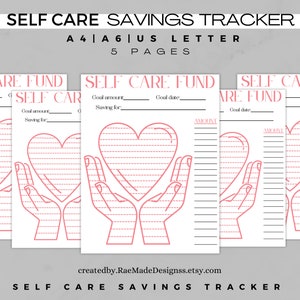 Self care savings tracker, Savings log, Budget tracker printable, Beauty fund savings, Save money challenge, Spa day fund, Mini savings goal