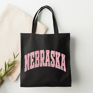 Nebraska Tote Bag: Canvas State Souvenir (Handmade, Durable)