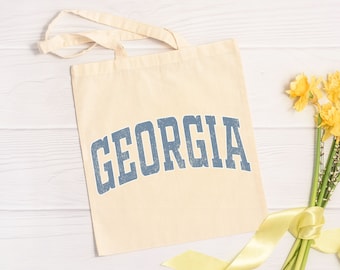 Georgia State Tote Bag: Southern Charm Canvas Souvenir