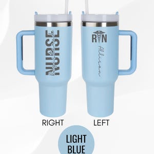 Nurse Registered RN Custom Name 40oz Tumbler, Gift for Nurse Coffee Tumbler, Rn Nurse Gifts Ideas, Laser Tumbler Custom Medical Tumbler