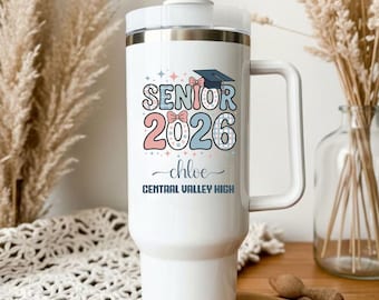 Custom Senior 2026 Tumbler - Engraved Stainless Steel Cup