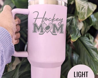 Hockey Mom Cup: Custom Engraved Insulated Tumbler (Multiple Colors)
