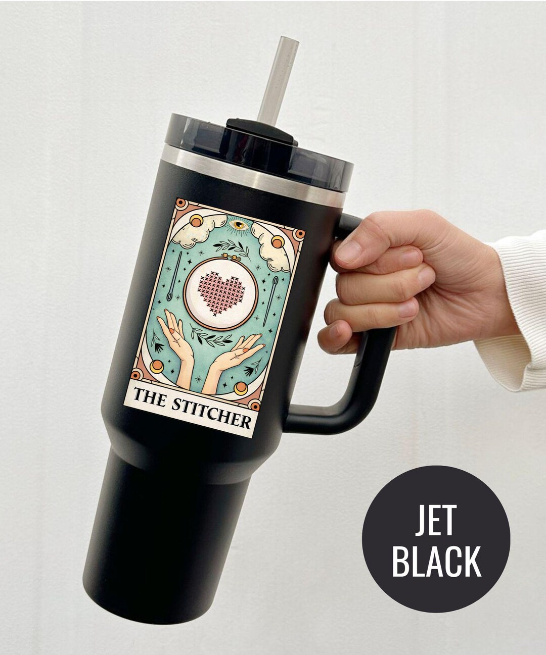 The Stitcher Tumbler Cross Stitch Embroidery Lover Gift Crafter Mug ...