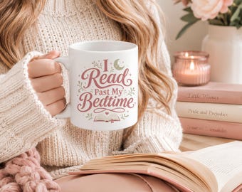 I Read Past My Bedtime Mug Book Lover Gift For Readers