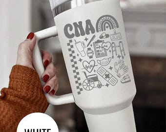 CNA Engraved Tumbler, Nurse Gift, Medical Professional Mug, Nurse Appreciation, Healthcare Worker Gift, Nurse Tools Tumbler