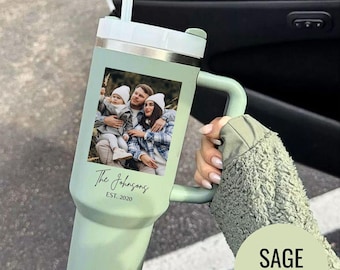 Custom Photo Tumbler: Meaningful Memory Cup Anniversary Wedding Parents Keepsake Drinkware