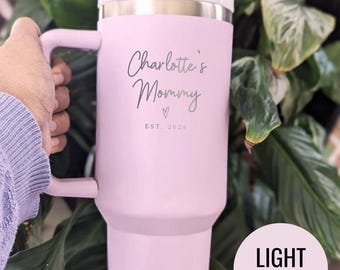 Mom Engraved Tumbler: Personalized Name and Year - Mother's Day Gift
