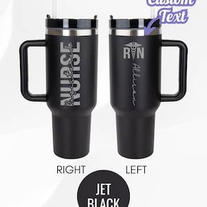 Nurse Registered RN Custom Name 40oz Tumbler, Gift for Nurse Coffee Tumbler, Rn Nurse Gifts Ideas, Laser Tumbler Custom Medical Tumbler