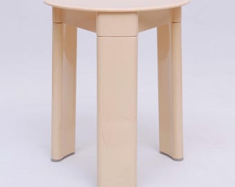Vintage 80s Tripod Stool, Plastic, Olaf by Bohr for Gedy Italy
