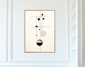 Geometric poster | Abstracts wall art | Minimal design | Downloadable