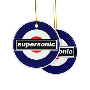 Supersonic Mod Ornament | Keramik Runde doppelseitig