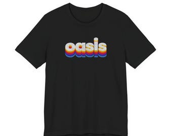 Retro Oasis Gamer Top Unisex Jersey Short Sleeve Tee