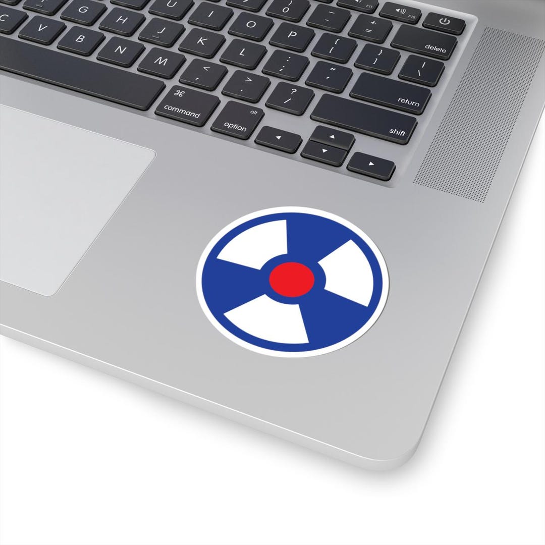 Radioactive Mod Target Retro Kiss-cut Sticker, Laptop Decals, Custom ...