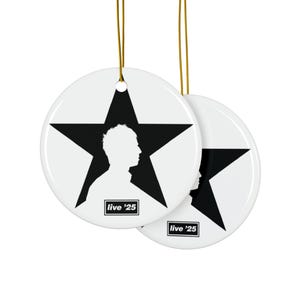 Live 25 Noel Illustration Ornament | Keramik Runde doppelseitig