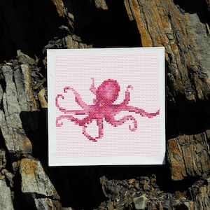 Set of 23 Sea creatures cross stitch patterns, Ocean animals cross stitch chart, Sea small tiny patterns, Whale turtle jellyfish embroidery image 10