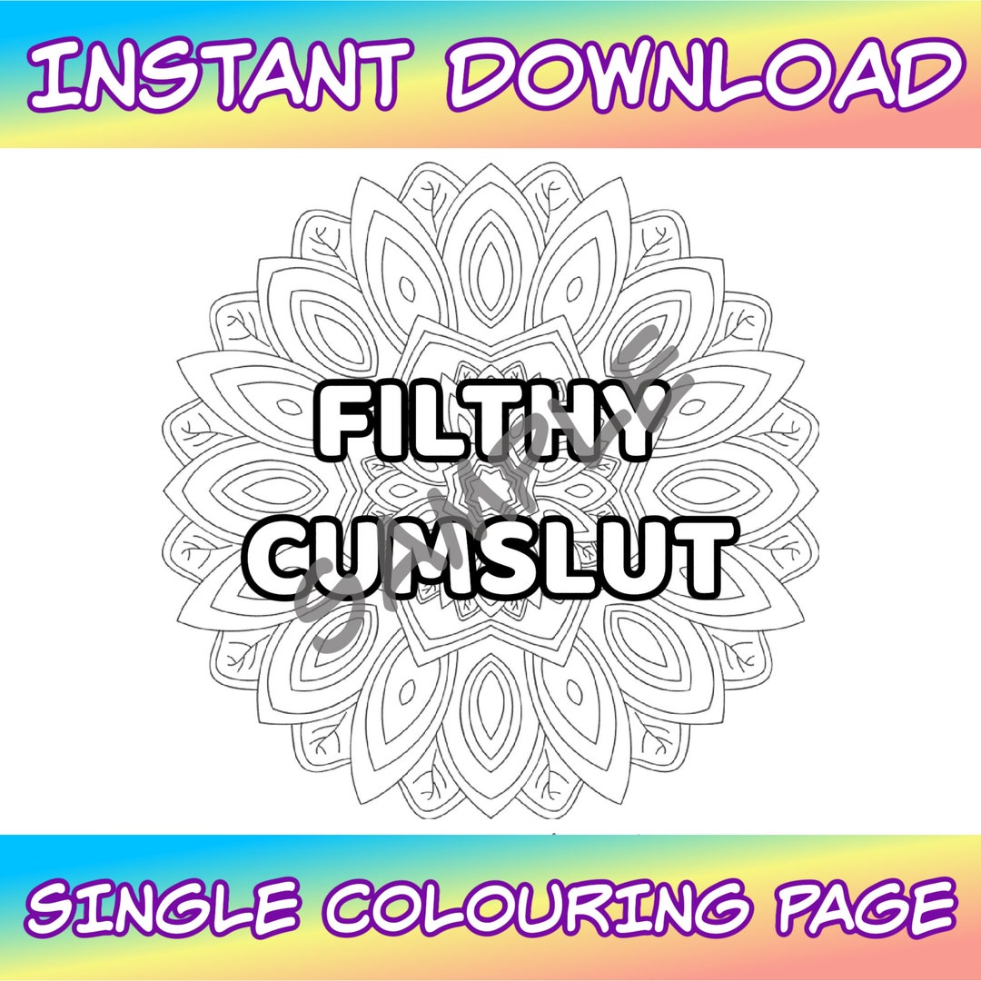 BDSM NSFW Colouring Page Filthy Cmslt Instant Digital - Etsy UK