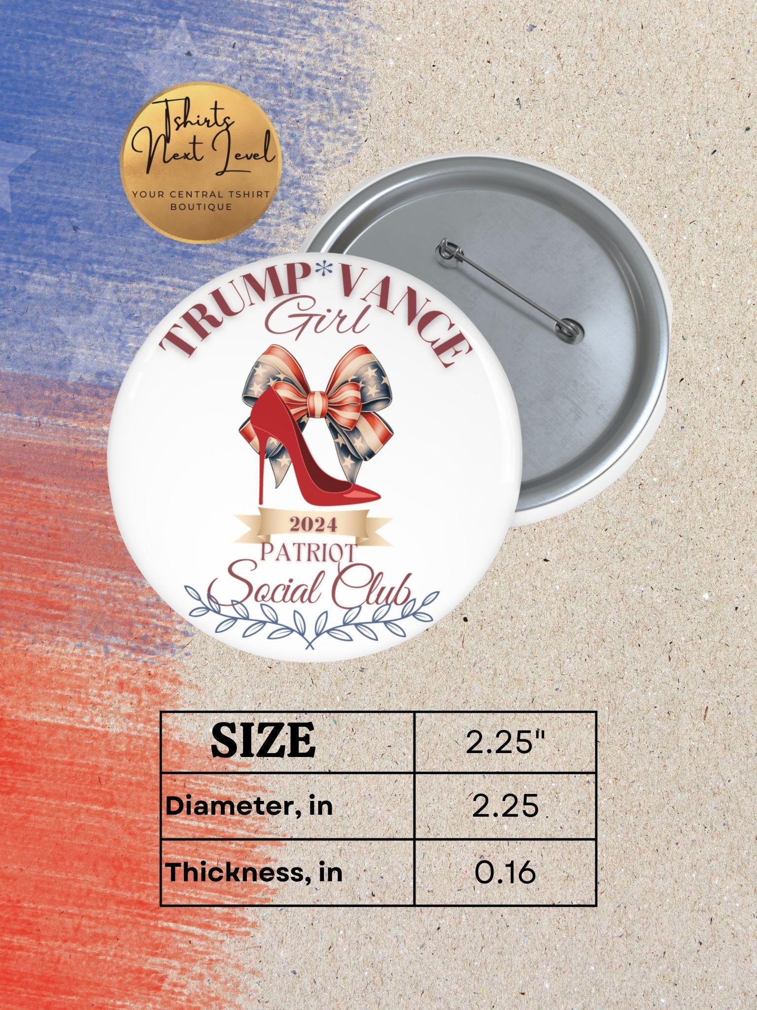 Spilla Bottone Campagna Donald Trump JD Vance MAGA 2024 - Foto 5