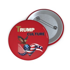 Trump Election Campaign 2.25” Pin Button, Voting Day Trump Pin, Patriot Pin, Republican Trump Button