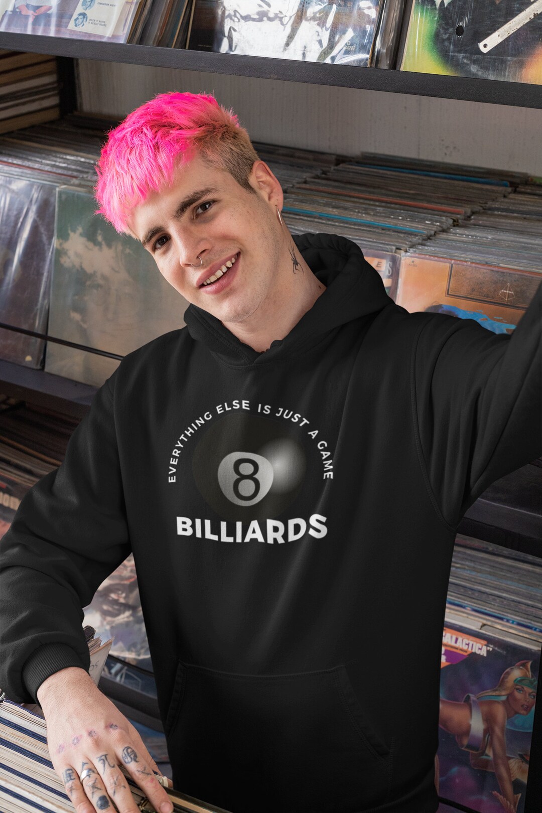 Everything 8 Ball Billiards Hoodie, Pool Sweatshirt, Pool Hoodie, 9
