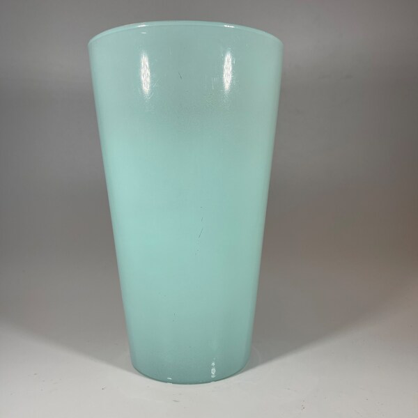 Vintage Frosted Glass Vase Etsy