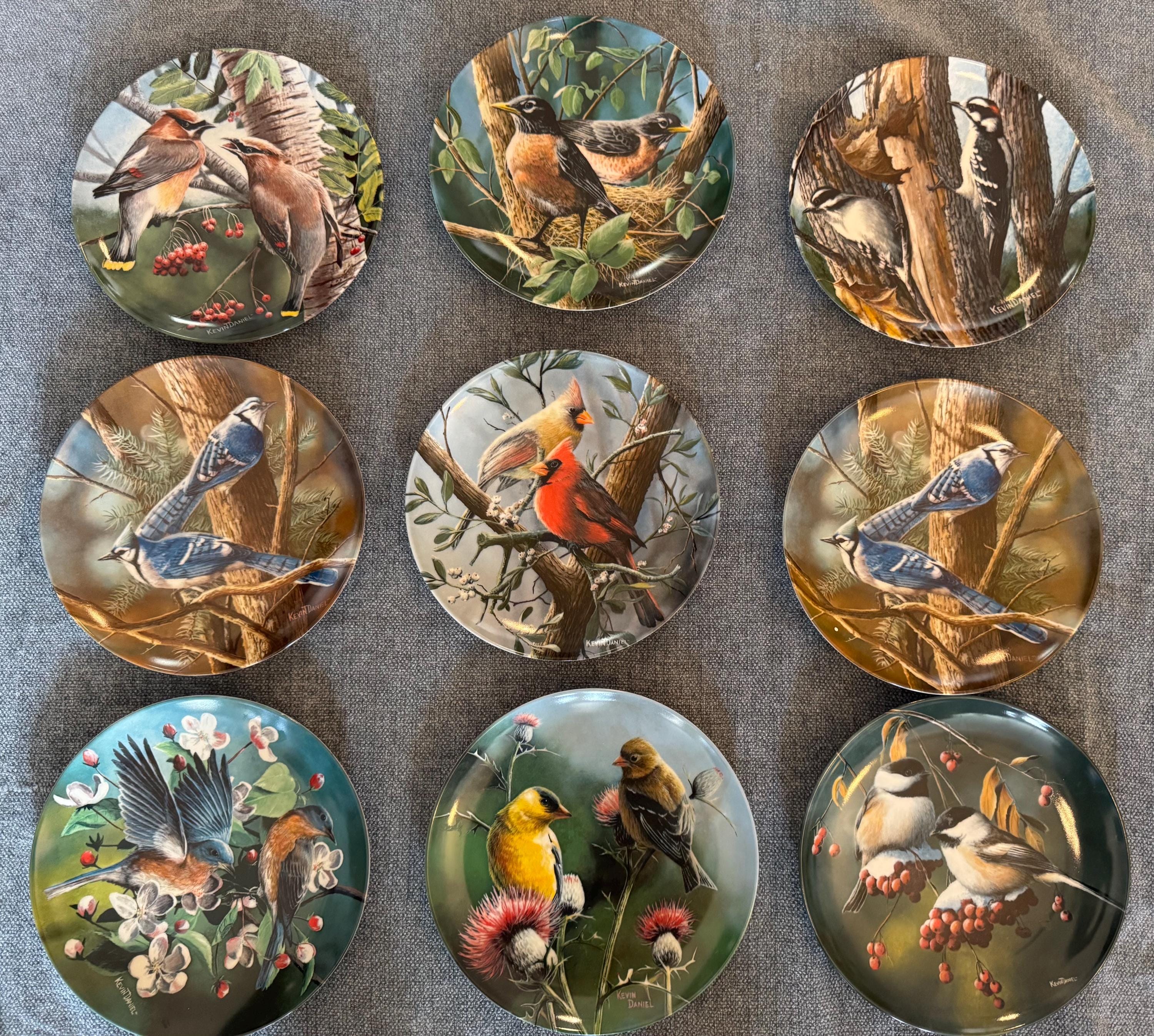 Birds of Your Garden Plates - Kevin Daniel - the Cardinal, the