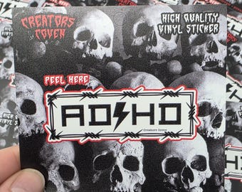 ADHD Vinyl Sticker: Funny Mental Health Decal Gothic Planner Sticker