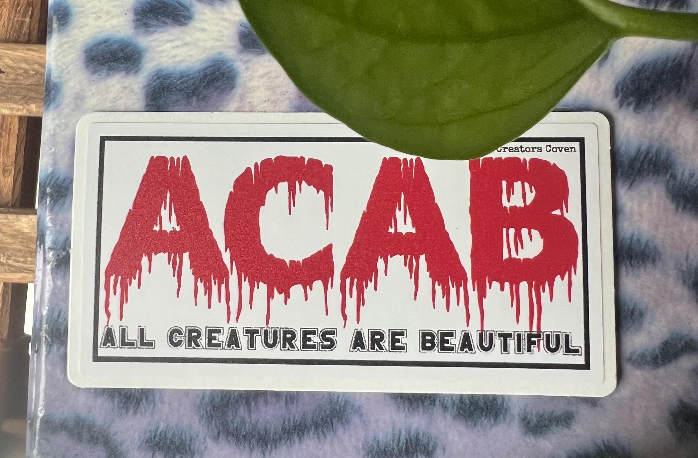 Gothic ACAB Sticker | Bloody Punk Vinyl Decal - Etsy
