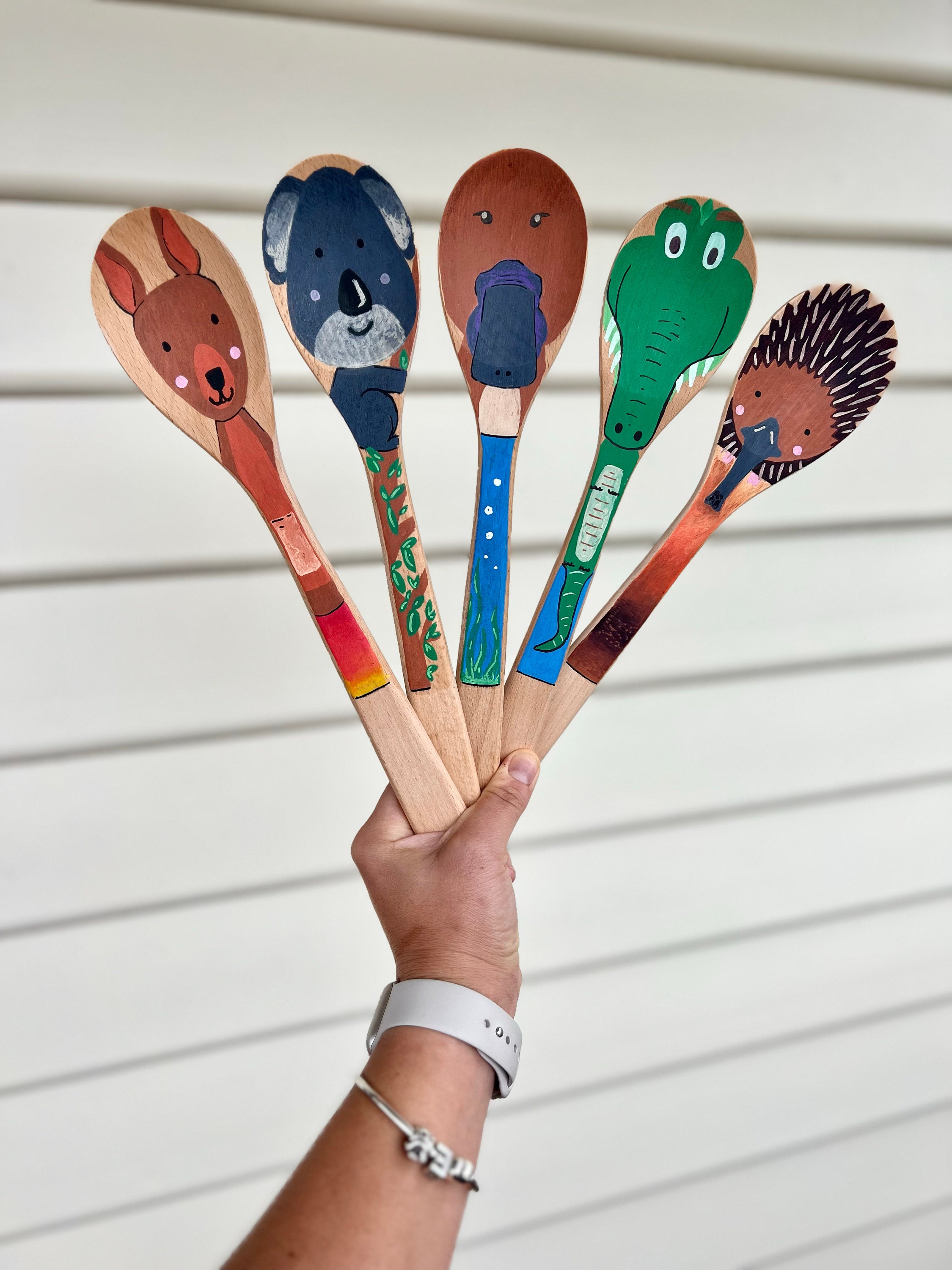 Wood'n'spoon Australian Animals 5 Set - Etsy