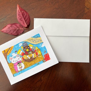 Cute Hand-drawn Thanksgiving Cards