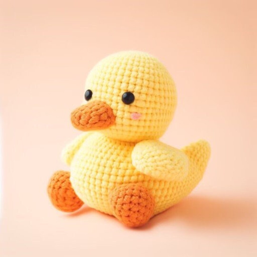 Duck Amigurumi Crochet Pattern Cute Duckling Adorable Duck Chibi