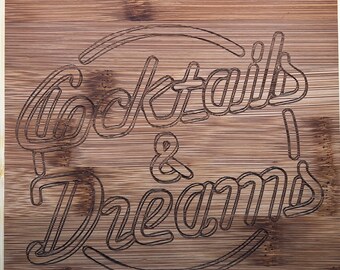 Cocktails & Dreams 8” cutting/serving board